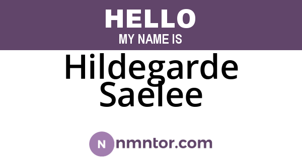 Hildegarde Saelee
