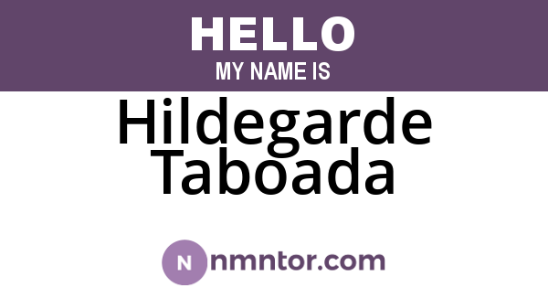 Hildegarde Taboada