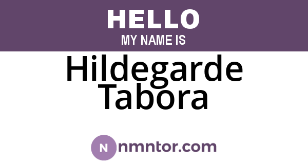 Hildegarde Tabora