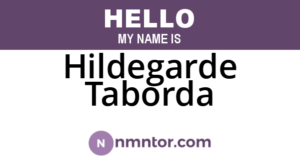 Hildegarde Taborda