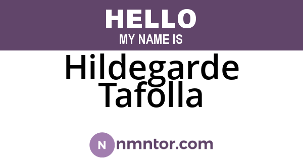 Hildegarde Tafolla