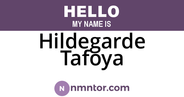 Hildegarde Tafoya