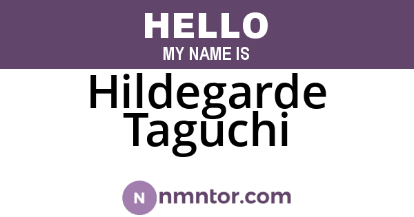Hildegarde Taguchi