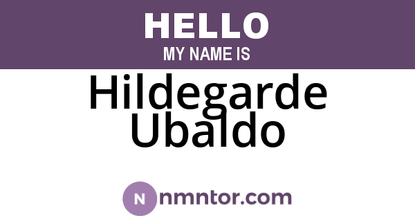 Hildegarde Ubaldo