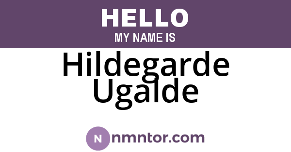Hildegarde Ugalde