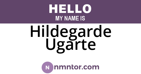 Hildegarde Ugarte