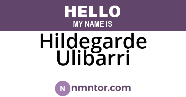 Hildegarde Ulibarri