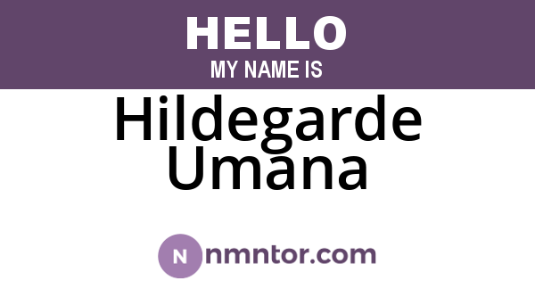 Hildegarde Umana