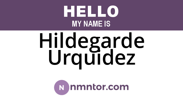 Hildegarde Urquidez