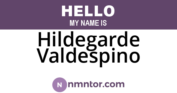 Hildegarde Valdespino