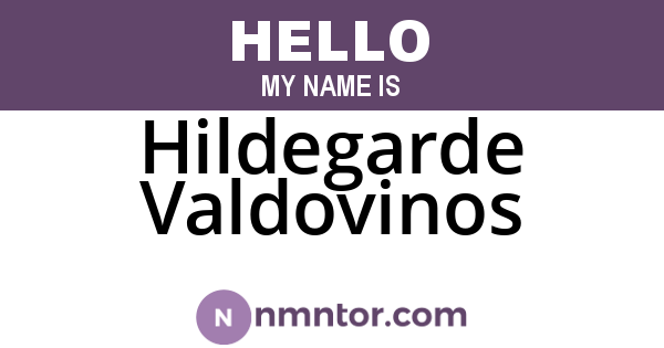Hildegarde Valdovinos