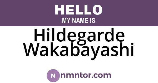 Hildegarde Wakabayashi