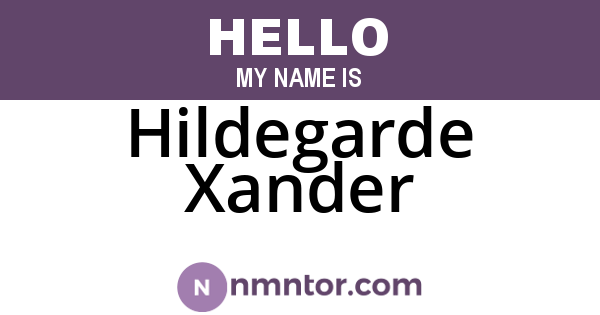 Hildegarde Xander