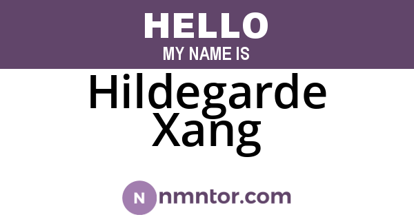 Hildegarde Xang