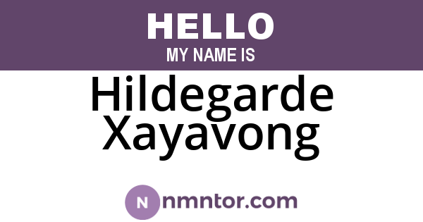Hildegarde Xayavong