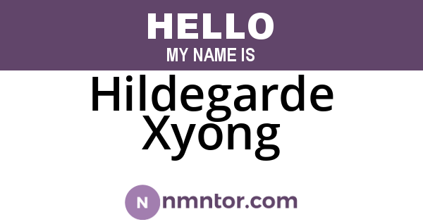 Hildegarde Xyong