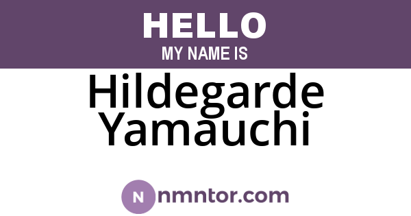 Hildegarde Yamauchi