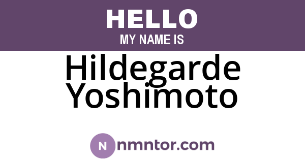 Hildegarde Yoshimoto