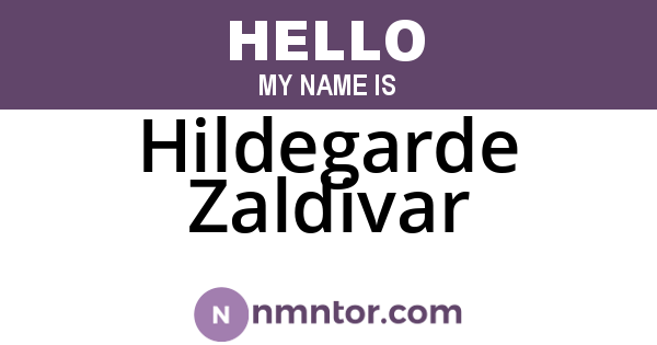 Hildegarde Zaldivar