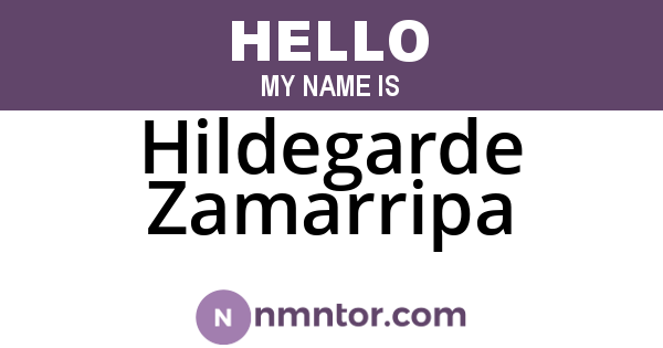 Hildegarde Zamarripa
