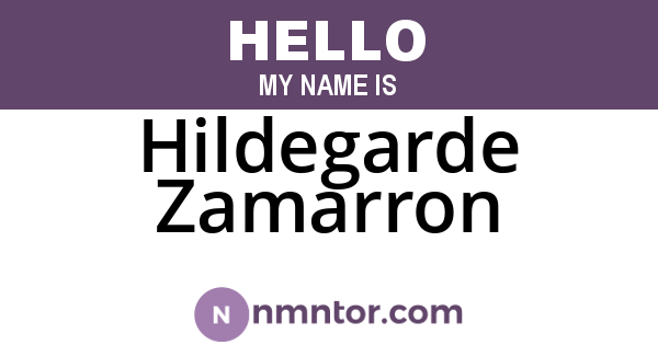 Hildegarde Zamarron