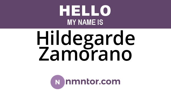 Hildegarde Zamorano
