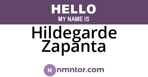 Hildegarde Zapanta