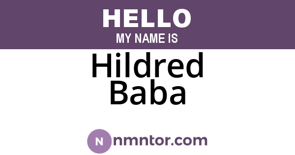 Hildred Baba