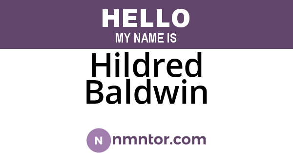 Hildred Baldwin