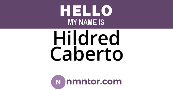 Hildred Caberto