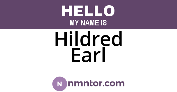 Hildred Earl