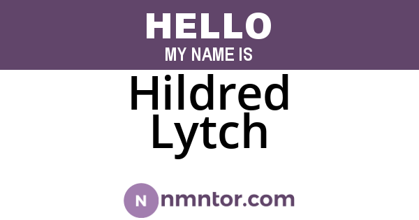 Hildred Lytch