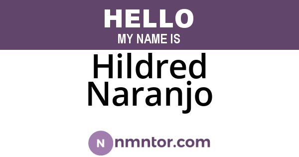 Hildred Naranjo