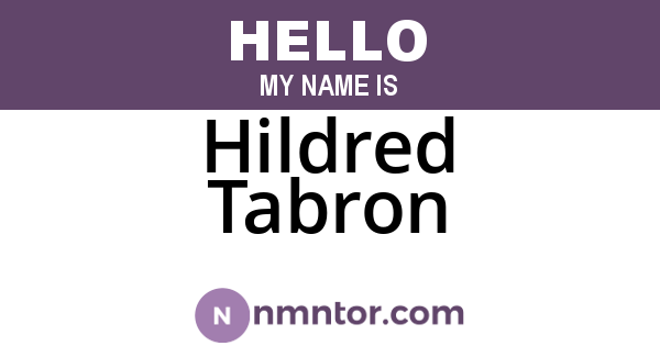 Hildred Tabron