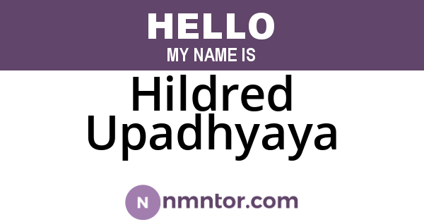 Hildred Upadhyaya