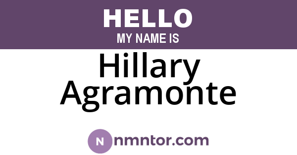 Hillary Agramonte