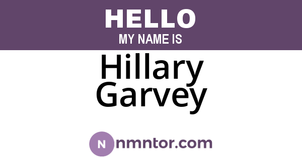 Hillary Garvey