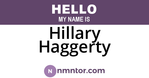 Hillary Haggerty