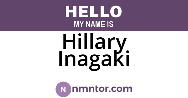 Hillary Inagaki