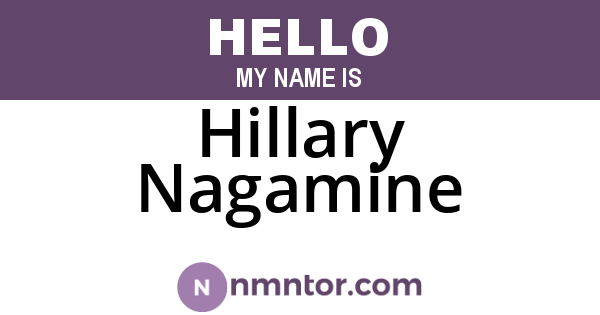 Hillary Nagamine