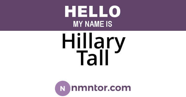Hillary Tall