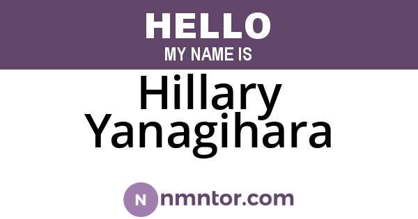 Hillary Yanagihara