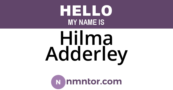 Hilma Adderley