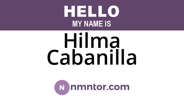Hilma Cabanilla