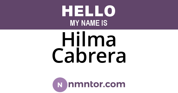 Hilma Cabrera