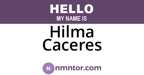 Hilma Caceres