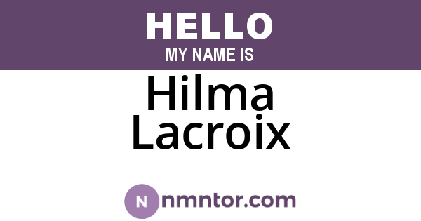 Hilma Lacroix