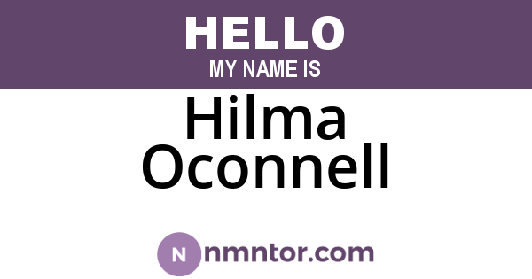 Hilma Oconnell