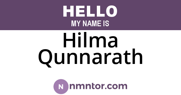Hilma Qunnarath