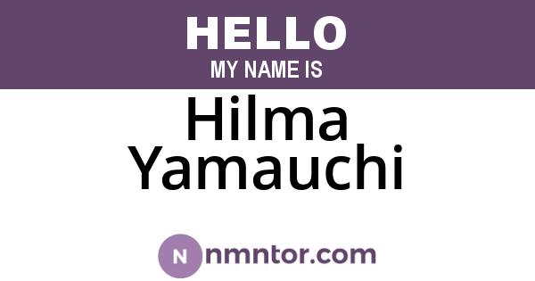 Hilma Yamauchi